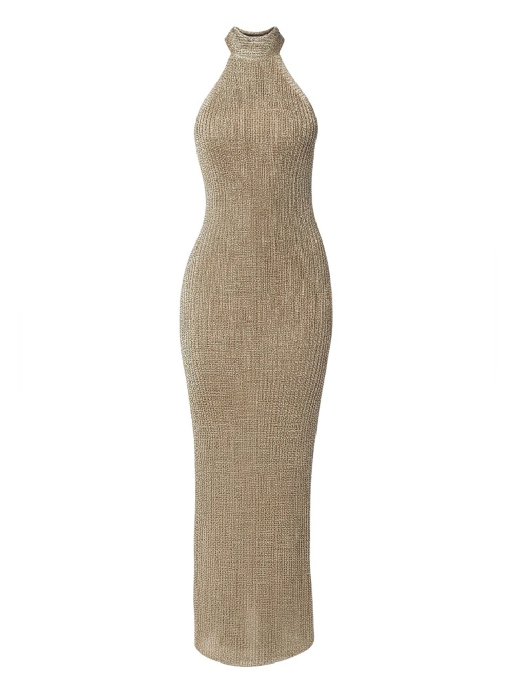 Jluxlabel GOLD ECHO OF LIGHT MAXI DRESS - M - Picture 3 of 7